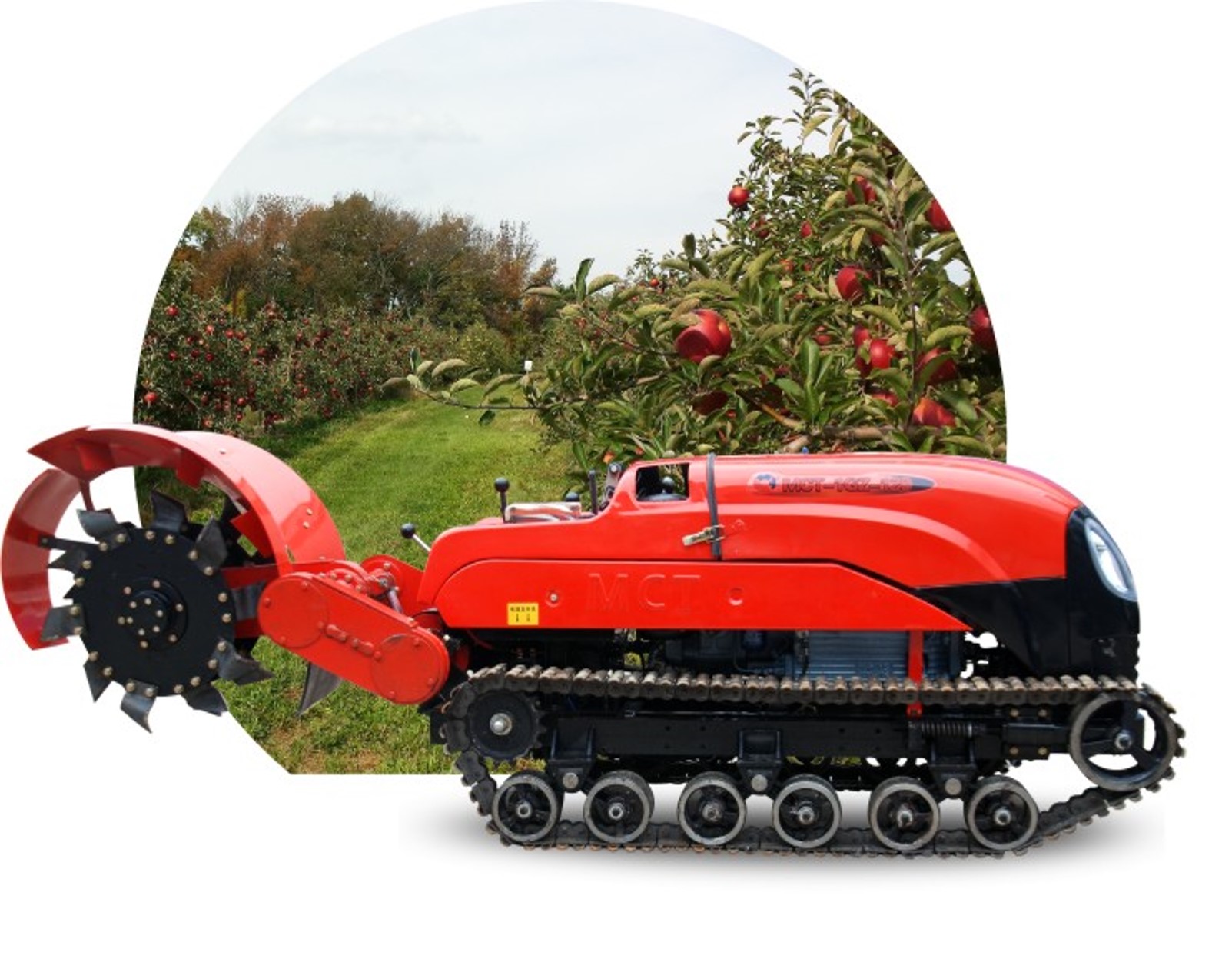 Crawler Orchard Tractor with Ditcher