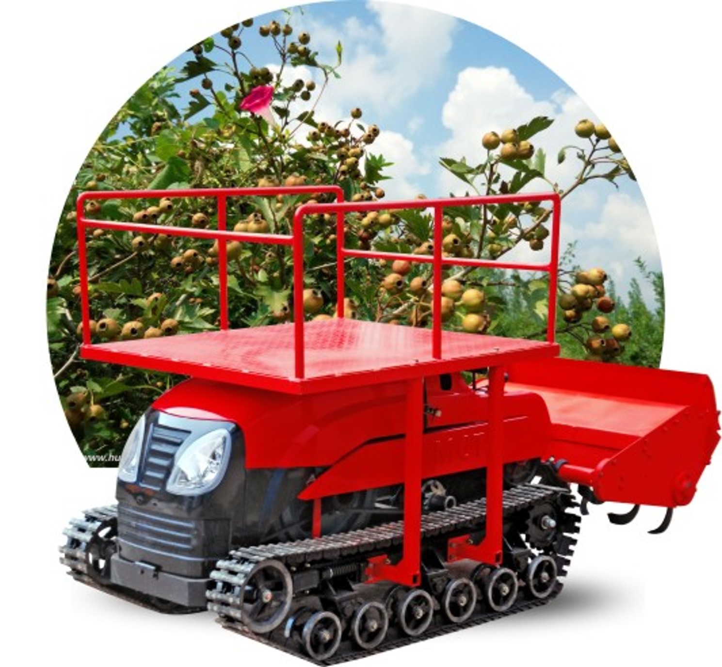 Crawler Orchard Tractor with Transporter